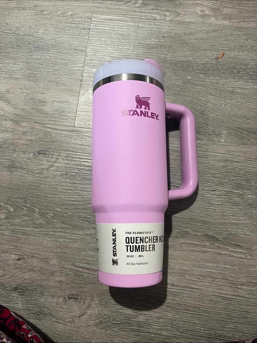Stanley Pink Travel Tumbler with Handle